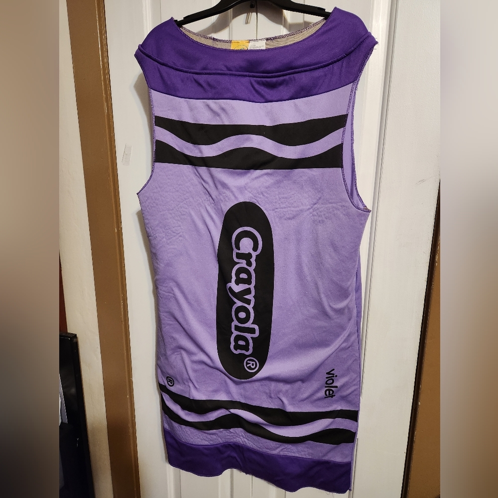 Adult sized Crayola Crayon costume.